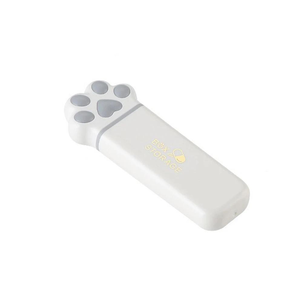 Mini Cat Claw Medicine Storage Box Portable Daily 3Grids Pill Cases Container Organizer Travel Fish Oils Pill Dispenser Box