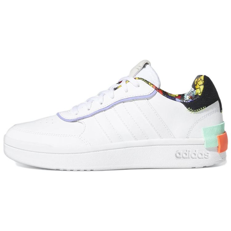 Adidas Neo Postmove Se Leather Casual Slip Resistant Durable Low Top Skate Shoes Women Sneakers Cloud-White GY6122