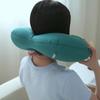 Ergonomic Travel Neck Pillow Inflatable Rapid Air Inflation Technology Foldable for Long Journey Workplace Rest