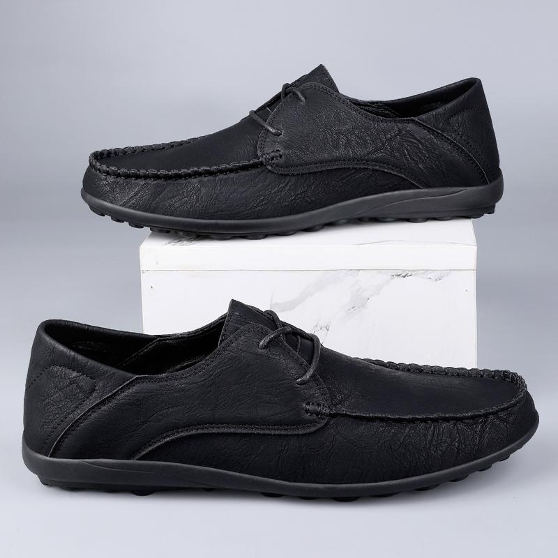 Handmade Genuine Leather Shoes Non-Slip Men's Casual Sneakers Comfortable Driving Flats Loafers Hot Sale Male Walking Footwear