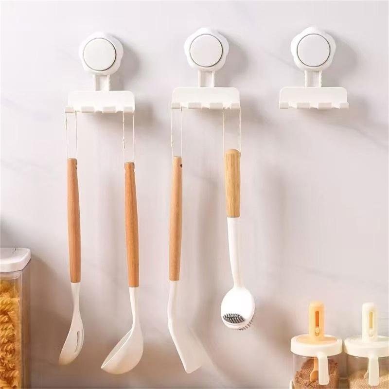 Plastic Toothbrush Holder Organizers With Powerful Suction Easy Wall Mounting Water Resistant Ideal For Families