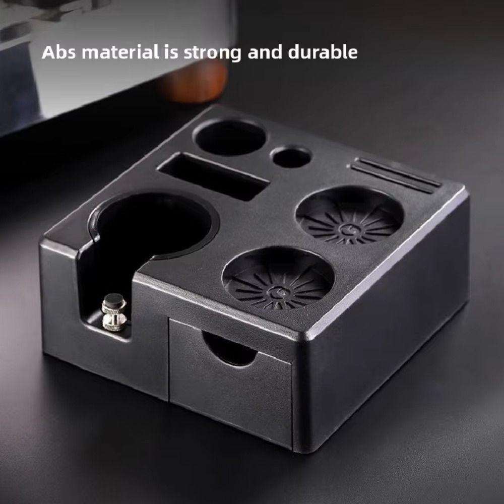 Non-slip Bottom Coffee Tamping Station with Storage Drawer Coffee Tamper  Stand  Home Brewing