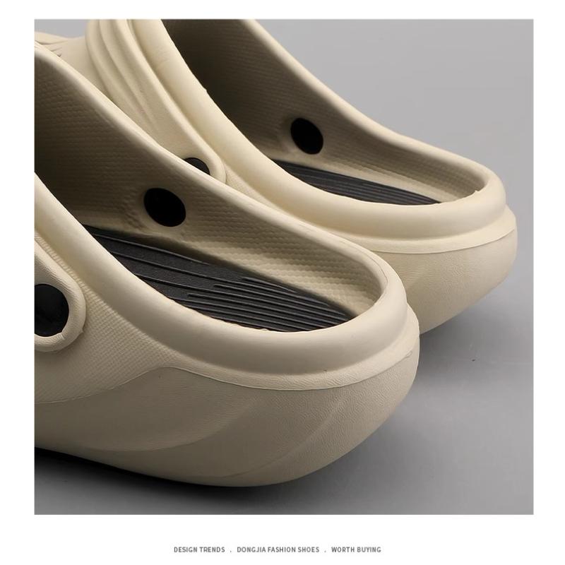 Men Sandals Summer Clogs EVA Garden Slippers Hole Shoes Beach Platform Sandals Couple Indoor House Bathroom Slides Plus Size 49