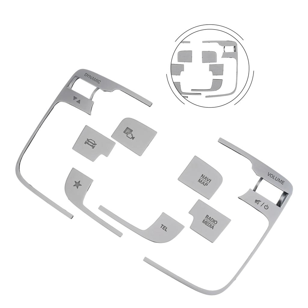 01          Autocolante Decorative pentru Butonul Media Mouse al Consolei Centrale a Mașinii Pentru Mercedes EQB Autocolante Decorative pentru Butoane Accesorii Auto