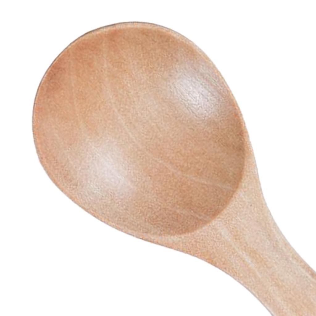 Mini Wooden Spoon Kitchen Tea Scoop Condiment Spoons Cooking