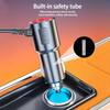 7-in-1 Car Charger Splitter with 4 Sockets and USB/PD Ports, 12–24V Fast Charging Adapter with Safety Fuse and Long Cable