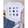 Dandelion graphic printing T-shirt women's summer short-sleeved round neck casual fashion streetwear top