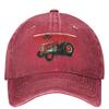 Cappellino da Baseball Lavato con Logo Agricolo Trattore Massey Ferguson Stile Street Hip Hop Cappellini da Papà Estivo Unisex Unisex Snapback da Palestra