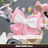 Helmet Accessories Bow Ribbon Decoration Double-layer Strong Fixation Cute Bowknot Accessories For Electric Motorcycle