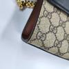 [Pre-Owned] Padlock Moonlight Treasure Box Series Metal Lock Logo Canvas And Leather Crossbody Bag Small - Very Good #1WF8MBJ