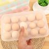 15 Grid Egg Storage Box Egg Tray Lid Practical Kitchen Refrigerator Egg Holder Container Durable Holder Refrigerator Organizer