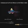 DREMAKE XLR to 6.35mm Microphone Cable 3FT XLR 3-Pin to 1/4 Inch Mono TS Male to Female Unbalanced Audio Cord for Microphone Mixer Guitar Amplifier