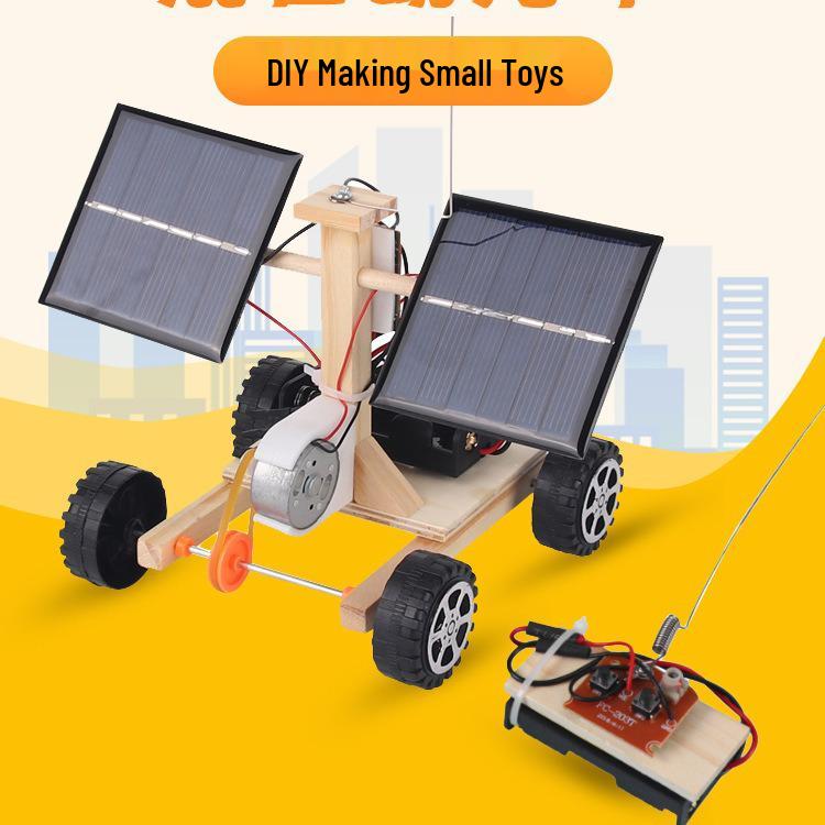 Dual Solar Remote Control Car Kit for Kids – DIY Science Experiment & Educational Toy 14x20cm