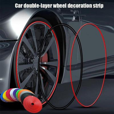 8M/Roll Car Wheel Hub Tire Protection Ring Anti-collision Strip Rubber Mounding Trim Tire Guard Line