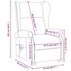 VidaXL Electric Reclining Massage Armchair TV Living Room Lounge Home Interior Lifting Function Headrest and 289748