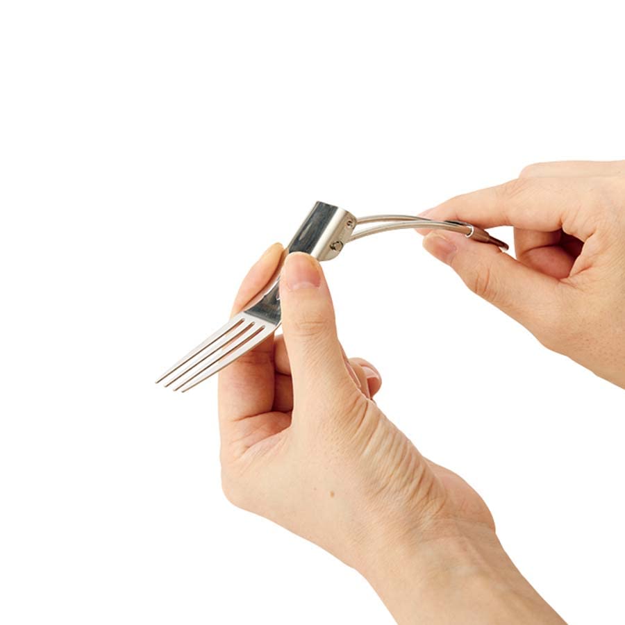 Cutlery set, stainless steel type, 3-piece set | Camping, outdoor,