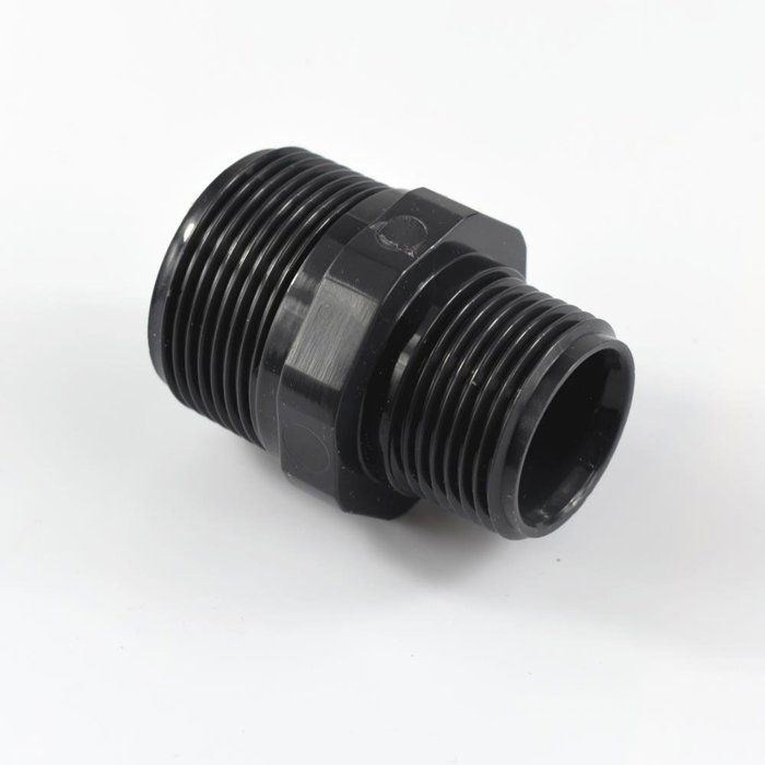 Raccord PVC Réduit 3/4" x 1/2", Double Mamelon PVC-U
