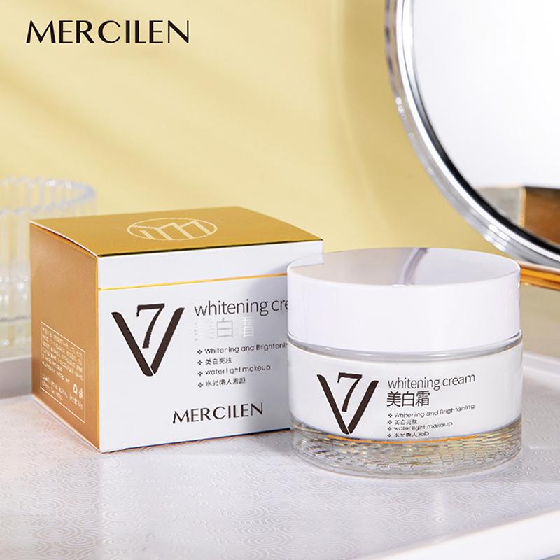 Mercilen V7 Whitening Natural Cream Moisturizing Lazy Base Cream Brighten Skin Rejuvenation Elastic Skincare Women'S Beauty Face