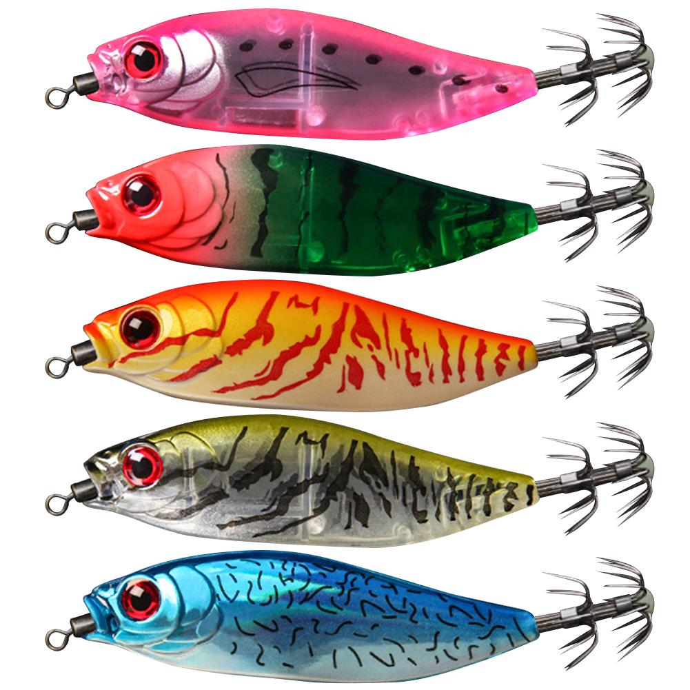 Squid Bait 55mm 5.5g Artificial Bait Sea Fishing Lure Fishing Bait for Webfoot Octopus EGI Cuttlefish Fishing