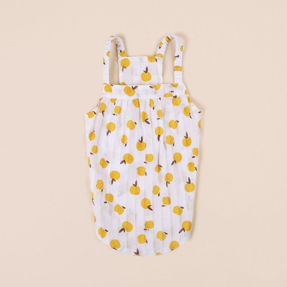 

Sleeveless Summer Pet Vest Cute Dog Tank Top Dog Costumes Fruit Pet Print Vest Summer M зелений