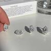 Pear Water Drop Zircon Hoop Earrings Mini Ear Buckle Light Luxury Teardrop Stud Earrings  Jewelry