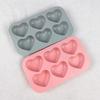 1 Stück Valentinstag Herz Silikon Backform Liebe Schokolade Süßigkeiten Keks Eisform Niedliche Geschenke Seife Kerzen Herstellung Set