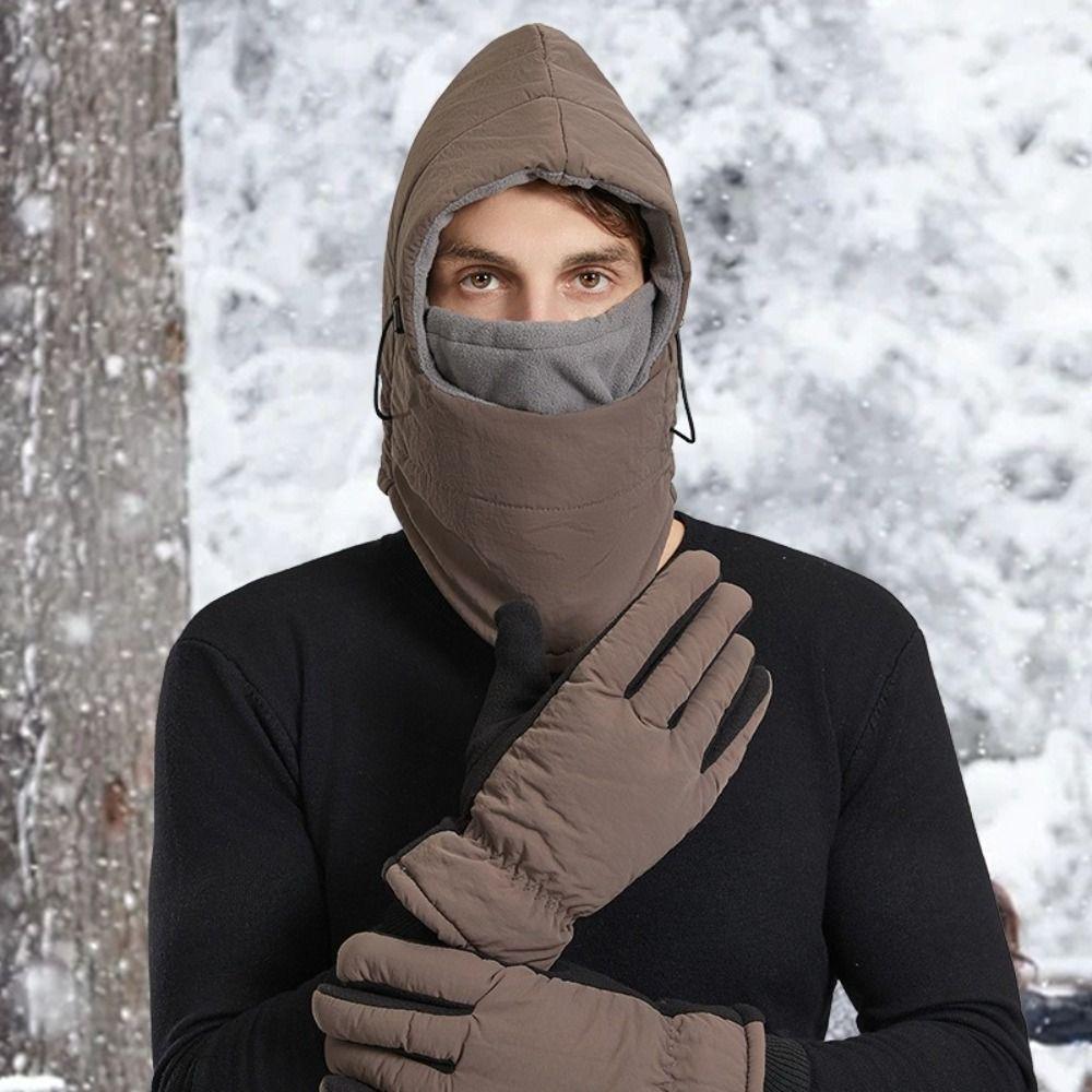 Keep Warm Plush Pullover Hat Breathable Face Guard Neck Warmer New Winter Warm Hat Winter Weather