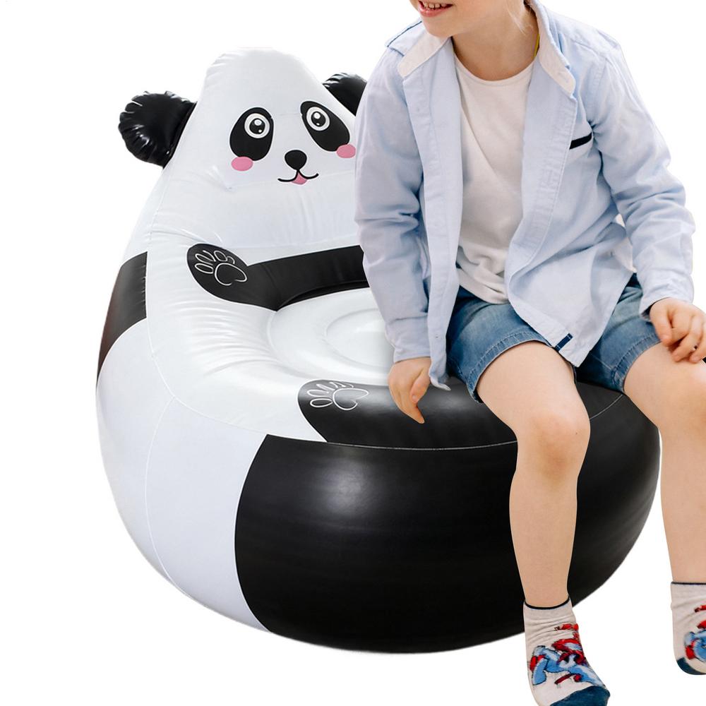 Inflatable Couch Foldable Animal Shape Seat Inflatable Sofa For Kids Camping Patio Beach Travel Indoor Backyard Garden