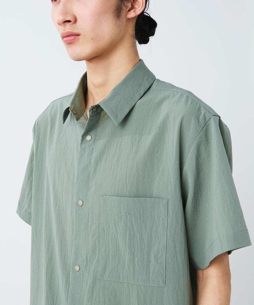 Breathable Quick Dry Shirt Tops Shirt Short Sleeve BLACK M [Snow Peak] S/S SH-26SU008 Men's Women's