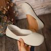 Fashion Low-heeled Single Shoes Autumn New Round Toe Shallow Mouth Soft Sole Non-slip Wear-resistant Low-top Shoes