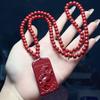 Vermilion Horse Wealth Pendant - Zodiac Year of the Horse Jewelry for Women & Men