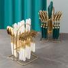 Goods Ceramic Handle 24 Main Piece Knife Fork Spoon Stainless Steel Western Tableware 24 Piece Gift Box Set