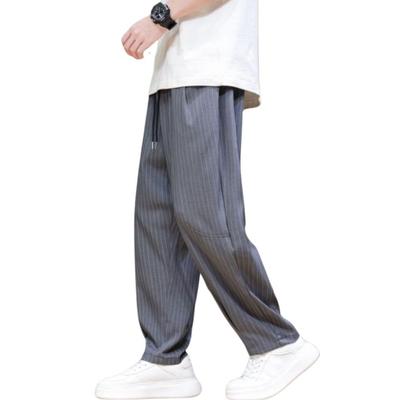 [GUTHONG] Herren Weite Hosen, Hosen, Sommerkleidung, Gerade Hosen, Haremshosen, Große Größen, Lässig, Einfarbig, Gestreift, Bequeme Hosen, Entspannt