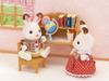Sylvanian Families Furniture Desk ST Mark Certified Ages Toy Dollhouse Sylvanian Families Epoch EPOCH [Study Set] KA-318 3+ Co., Ltd.