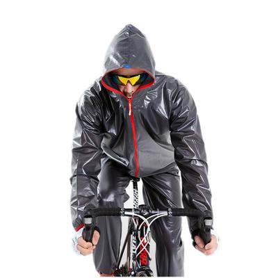 JYZ Rain Top and Bottom Ultra Fully Rain Cycling Rain High with Storage for XL Size Raincoat, Suit, Set, Lightweight, Waterproof, Gear,