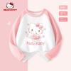 Hello Kitty Girls' Solid Color Base Shirt, Autumn 2024 New Long-Sleeve T-Shirt for Older Girls, Children's Inner Wear
