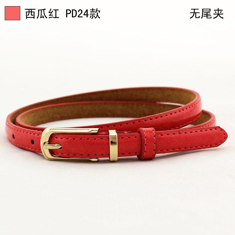 Pin Buckle Dress Belt Ladies Fine Candy Color Decorative Belt Belt
