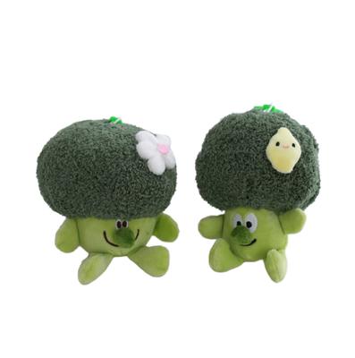 10cm Cartoon Broccoli Vegetable Plush Toys Vegetable Doll Bag Keychain