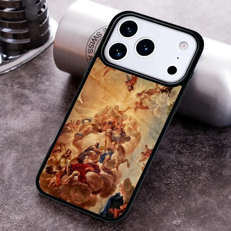 Vintage Baroque Painting Phone Case For iPhone 17,16e,15,14,13,12,11,Mini,Pro,MAX soft Silicone Cover