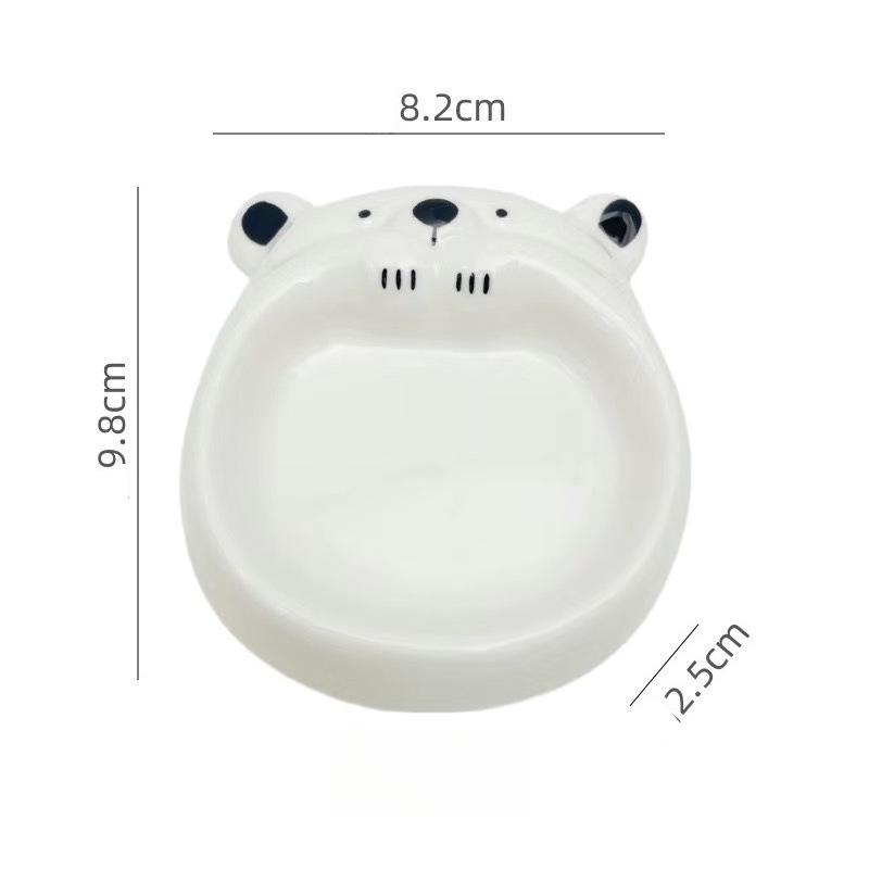 Ceramic Small Flavor Plate, Cute Little Dog Sauce Plate, Butter Small Plate, Mini Sushi Soy Sauce Dipping Bowl