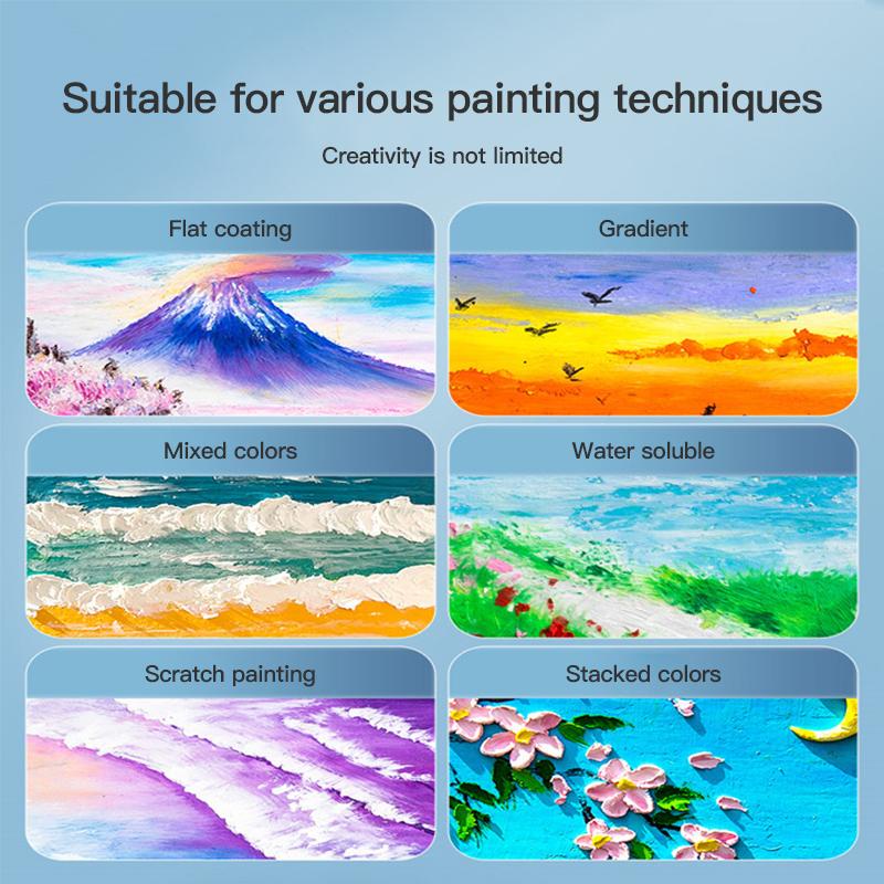 Artist Soft Oil Pastel Set 16/24/36/48 Colors Beginners Painting Drawing Student Graffiti Art Crayons Washable Oil Paint Sticks
