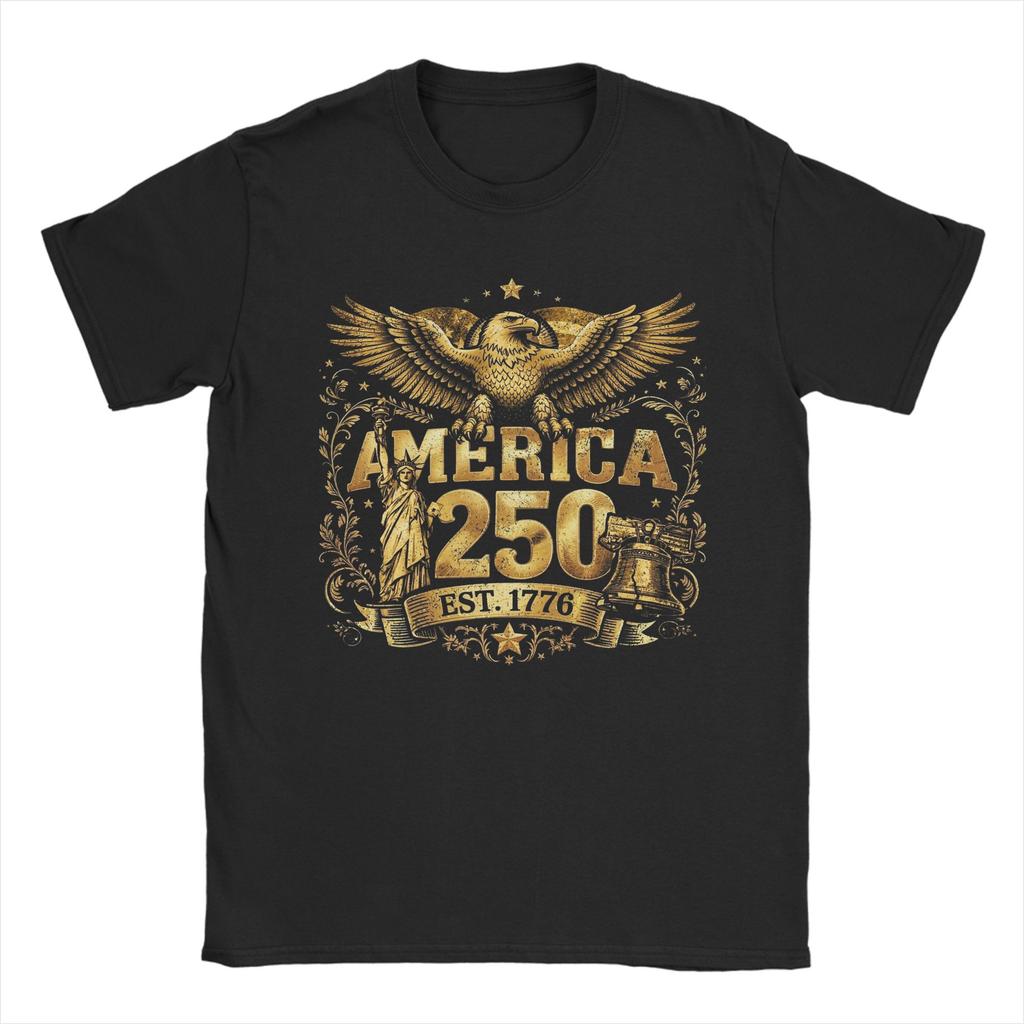 Unisex Women 250 Years American Anniversary Shirt 100 Cotton Graphic Printed TShirt  Clothing Outfits