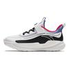 Anta Antiskid Shock Absorbing Wear Resistant Low Top Kids Running Shoes Kids Sneakers White Black A312415510-4