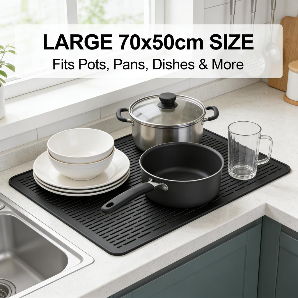 Silicone Electric Stove Top Cover - Heat-Resistant Non-Slip Glass Cooktop Protector Multi-Functional Oven Mat