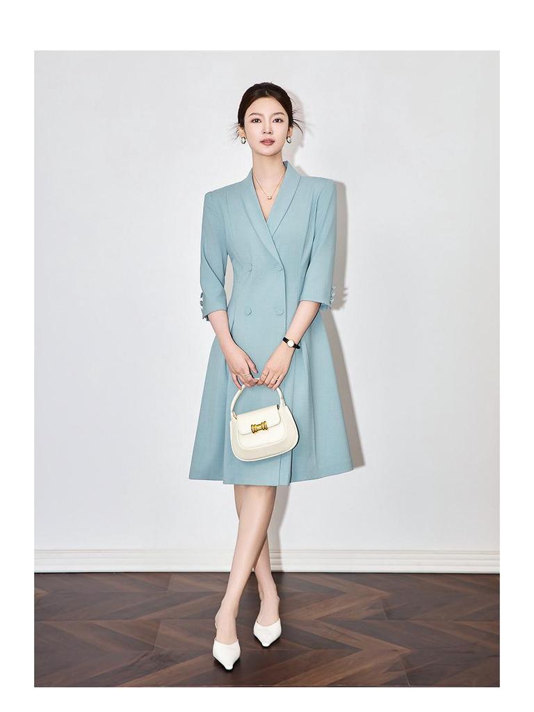 Nanyou Elegancka Formalna Dopasowana Sukienka Garniturowa Damska na Profesjonalne Okazje