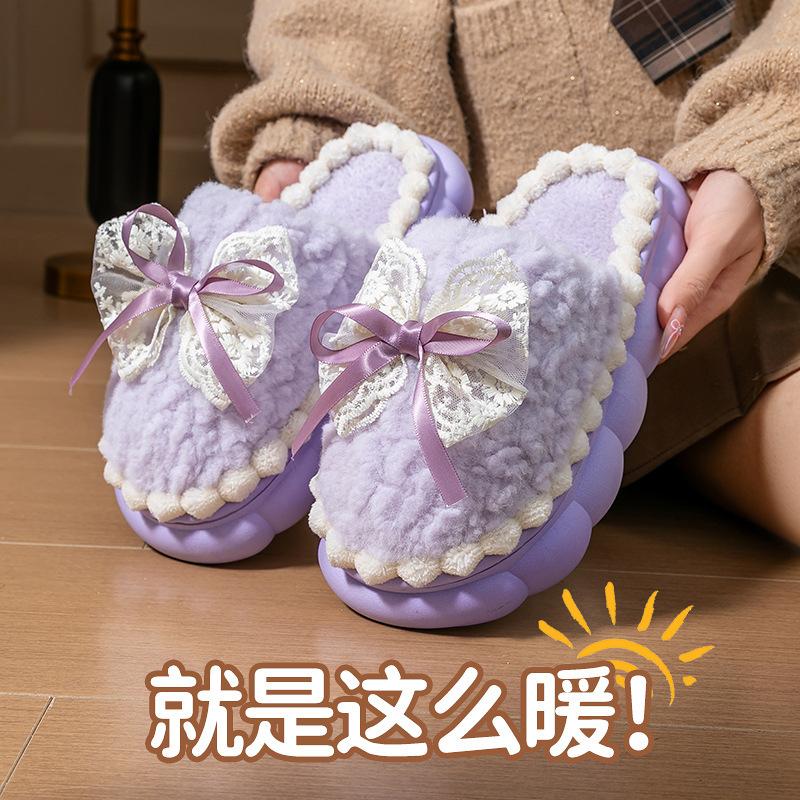 Home Shoes Indoor Comfort Couple Household Cotton Drags Autumn and Winter Cotton Slippers