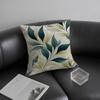 Leaves Ins Cushion Cover Pillowcase Ultra Soft Skin Friendly Fabric Cloud Like Comfort & Concealed Zipper