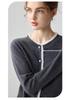 Lekasha Women's Sweet Cashmere Cardigan - Long Sleeve Round Neck Knitwear