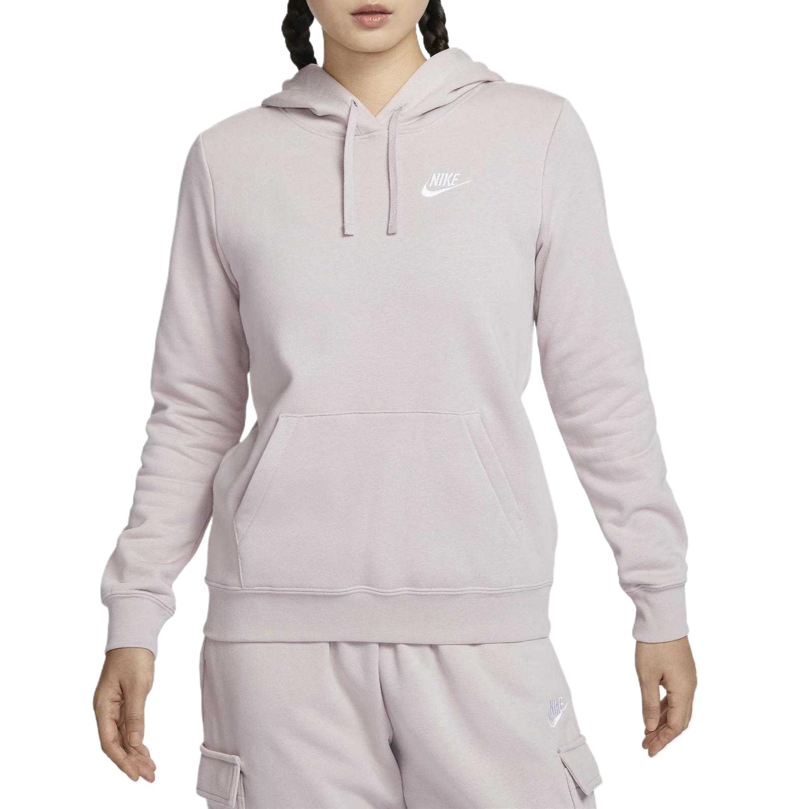 

Nike Удобный, приятный к коже, мягкий свитшот, женский топ, светло-пурпурный, белый DQ5794-019 M