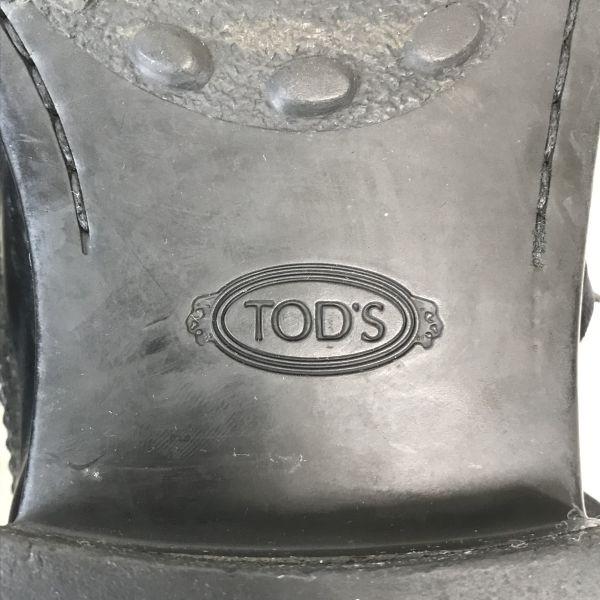 90s TOD’S Leather Wingtip Dress Shoes Men’s 8 26.5-27.0 Black(USED)